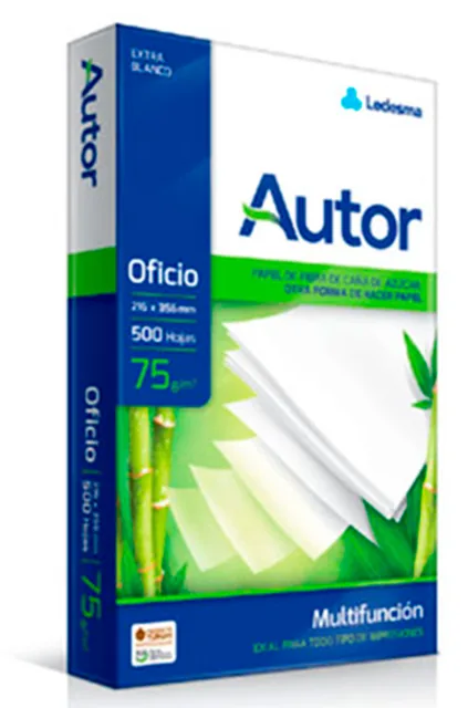 Resma Oficio Autor 75 g · 500 hojas