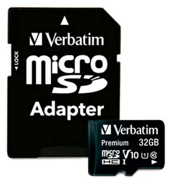 Tarjeta de memoria Verbatim 32 GB con adaptador Premium