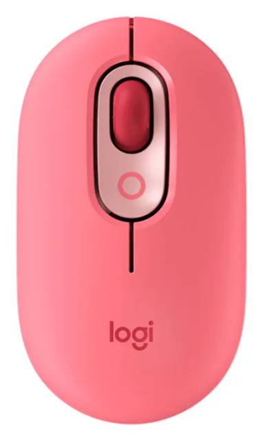 Mouse inalámbrico Logitech POP coral rose