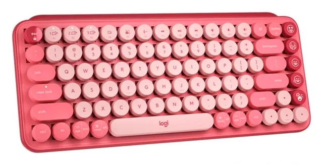 Teclado mecánico Logitech POP Keys coral rose