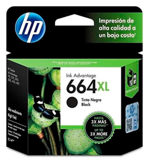 Cartucho HP 664XL negro (F6V31AL)