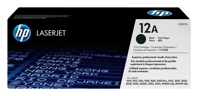 Tóner HP 12A negro (Q2612A) para LaserJet 1018